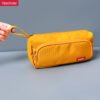 Factory Canvas big capacity two zipper pencil pouch for school YE7089