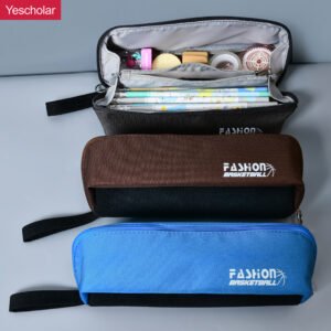 DM_20251020112035_001 Canvas portable retro multi-functional vintage simple pen storage pencil case YE7086