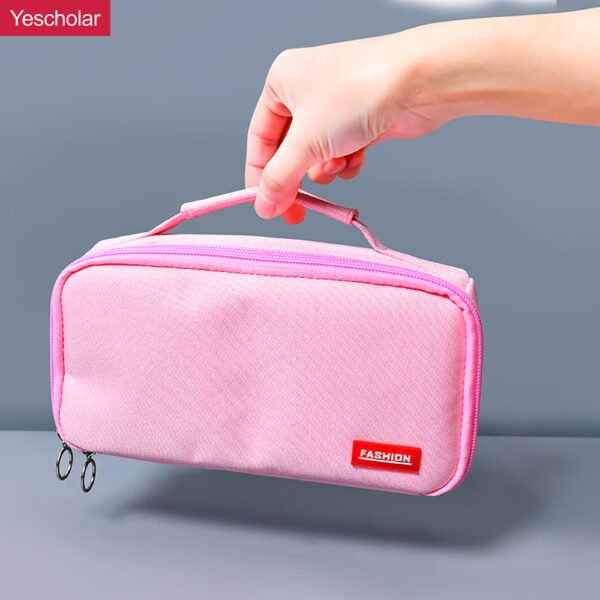 Canvas Creative Net Red Macaron Large-capacity Japanese Portable Pencil case YE7085