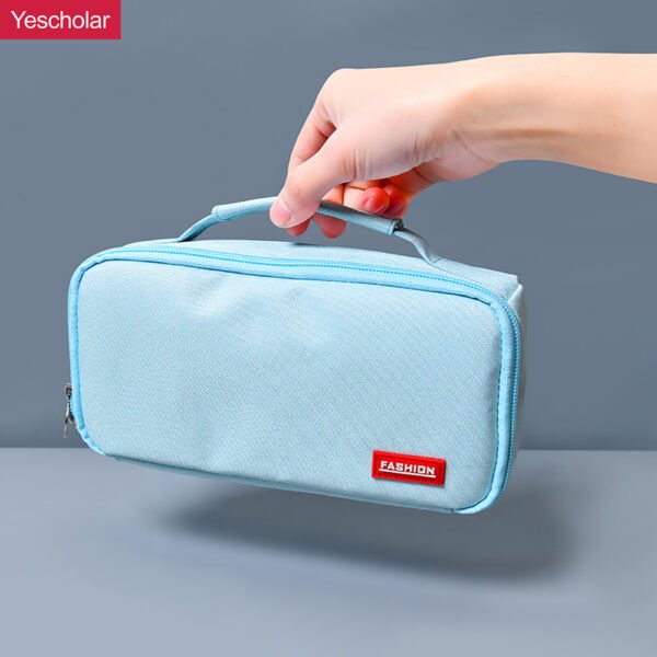 Canvas Creative Net Red Macaron Large-capacity Japanese Portable Pencil case YE7085