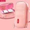 DM_20251020115356_001 Canvas portable big capacity three-layer solid color simple pencil case with handle YE7064