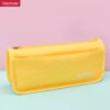 Canvas with compartments Double Zipper Kindergarten Wholesale Pencil Case with slots YE7009
