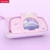 Canvas pink Cartoon Transparent glitter Window Quicksand multifunction Pencil Case YE7162
