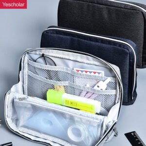 DM_20251020142142_001 Canvas Japanese simple foldable high-value vertical extra large upright pencil case YE6880