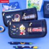Canvas pencil case Japanese junior high school student multifunctional pencil case YE7196