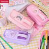 Canvas pencil case Japanese junior high school student multifunctional pencil case YE7196
