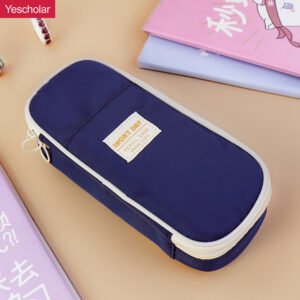 Composite cloth macaron japanese ins wind 3 large capacity small fresh pencil case YE7063
