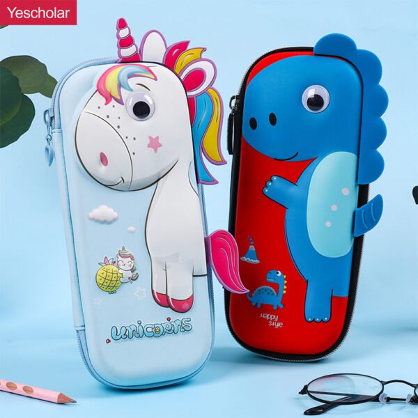 EVA 3D Cute unicorn fashion processing custom creative rainbow pencil case YE6763