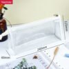PVC transparent girls large-capacity simple Japanese triangle pencil case YE309
