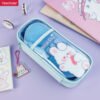 PVC+PU girly transparent large-capacity cute high-value japanese student pencil case YE7501