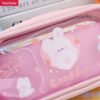 DM_20251020150335_001 (1) Transparent PVC large soft capacity student cute simple cartoon pencil case YE7186+YE7180