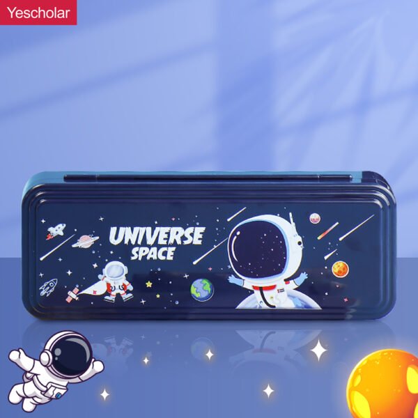 hard Plastic Waterproof Anime Cartoon Combination with code lock Astronaut Pencil Case YE7502